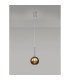Baldwin 14cm Single Pendant 2m 1 x G9 Polished Chrome/Copper/Frosted Type G Shade-3
