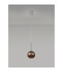 Baldwin 14cm Single Pendant 2m 1 x G9 Polished Chrome/Copper/Frosted Type G Shade-13
