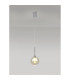 Baldwin 14cm Single Pendant 2m 1 x G9 Polished Chrome/Cognac/Frosted Type G Shade-3
