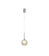 Baldwin 14cm Single Pendant 2m 1 x G9 Polished Chrome/Cognac/Frosted Type G Shade-4