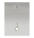 Baldwin 14cm Single Pendant 2m 1 x G9 Polished Chrome/Iridescent/Frosted Type G Shade-3