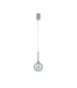 Baldwin 14cm Single Pendant 2m 1 x G9 Polished Chrome/Iridescent/Frosted Type G Shade-5