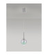 Baldwin 14cm Single Pendant 2m 1 x G9 Polished Chrome/Iridescent/Frosted Type G Shade-14