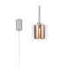 Baldwin 14cm Single Pendant 2m 1 x G9 Polished Chrome/Copper/Clear Type H Shade-1