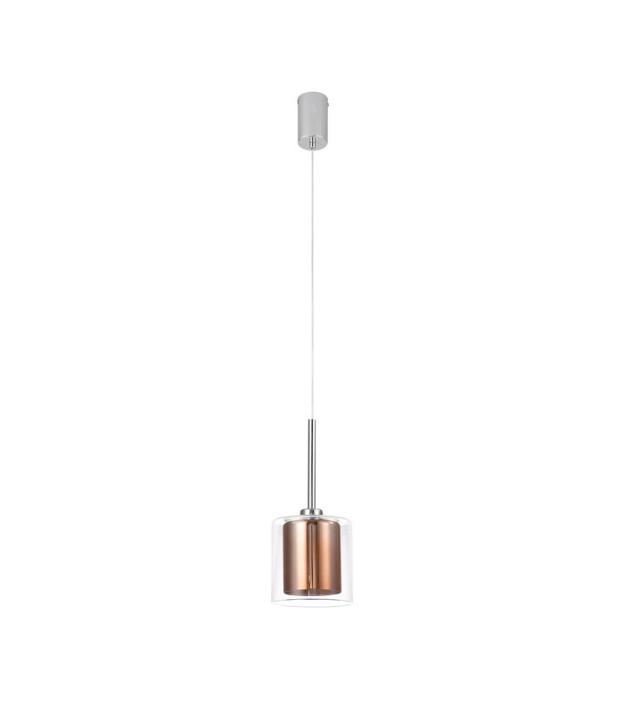 Baldwin 14cm Single Pendant 2m 1 x G9 Polished Chrome/Copper/Clear Type H Shade-4