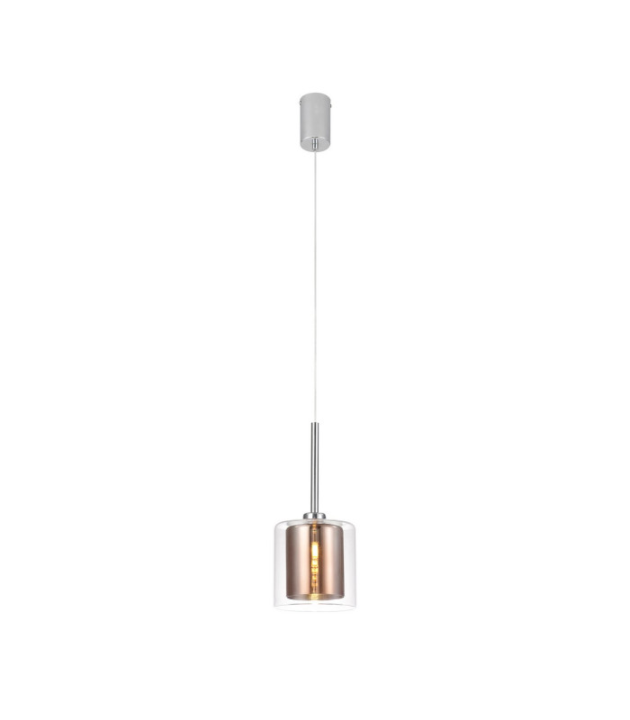 Baldwin 14cm Single Pendant 2m 1 x G9 Polished Chrome/Copper/Clear Type H Shade-5