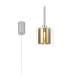 Baldwin 14cm Single Pendant 2m 1 x G9 Polished Chrome/Gold/Clear Type H Shade-1
