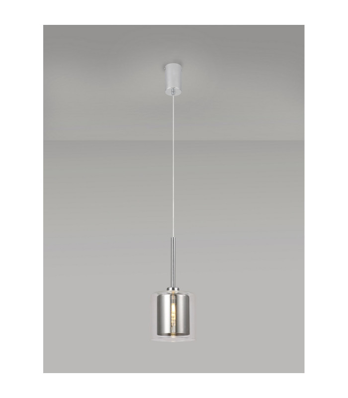 Baldwin 14cm Single Pendant 2m 1 x G9 Polished Chrome/Chrome/Clear Type H Shade-3