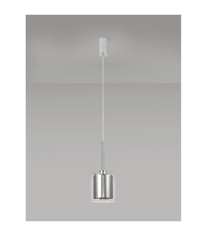 Baldwin 14cm Single Pendant 2m 1 x G9 Polished Chrome/Chrome/Clear Type H Shade-12
