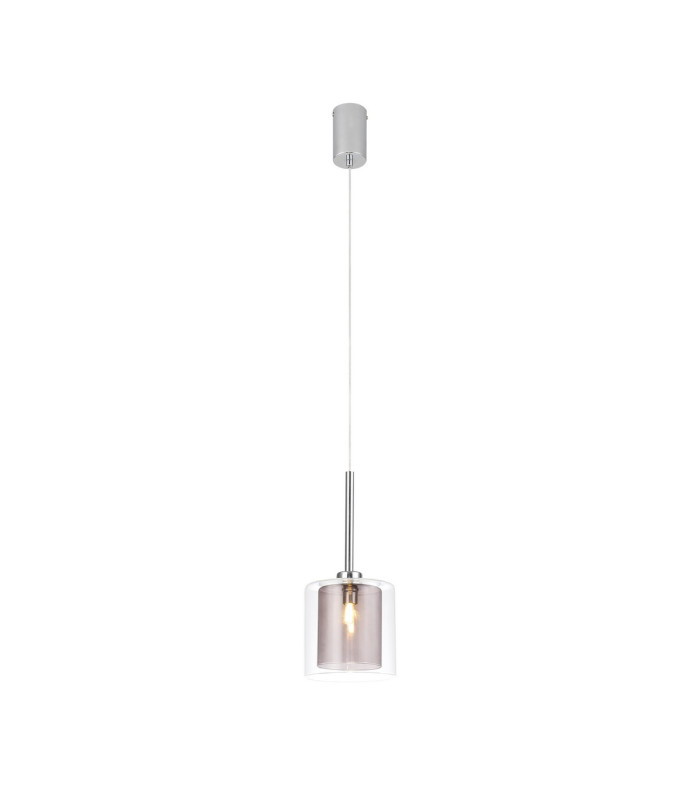 Baldwin 14cm Single Pendant 2m 1 x G9 Polished Chrome/Smoked/Clear Type H Shade-5