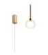 Baldwin 12cm Single Pendant 2m 1 x G9 French Gold/Frosted/Clear Type M Shade-1