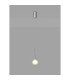 Baldwin 12cm Single Pendant 2m 1 x G9 French Gold/Frosted/Clear Type M Shade-3