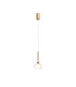 Baldwin 12cm Single Pendant 2m 1 x G9 French Gold/Frosted/Clear Type M Shade-4