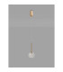 Baldwin 12cm Single Pendant 2m 1 x G9 French Gold/Frosted/Clear Type M Shade-12