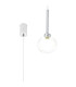 Baldwin 12cm Single Pendant 2m 1 x G9 Polished Chrome/Frosted/Clear Type M Shade-1