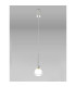 Baldwin 12cm Single Pendant 2m 1 x G9 Polished Chrome/Frosted/Clear Type M Shade-3
