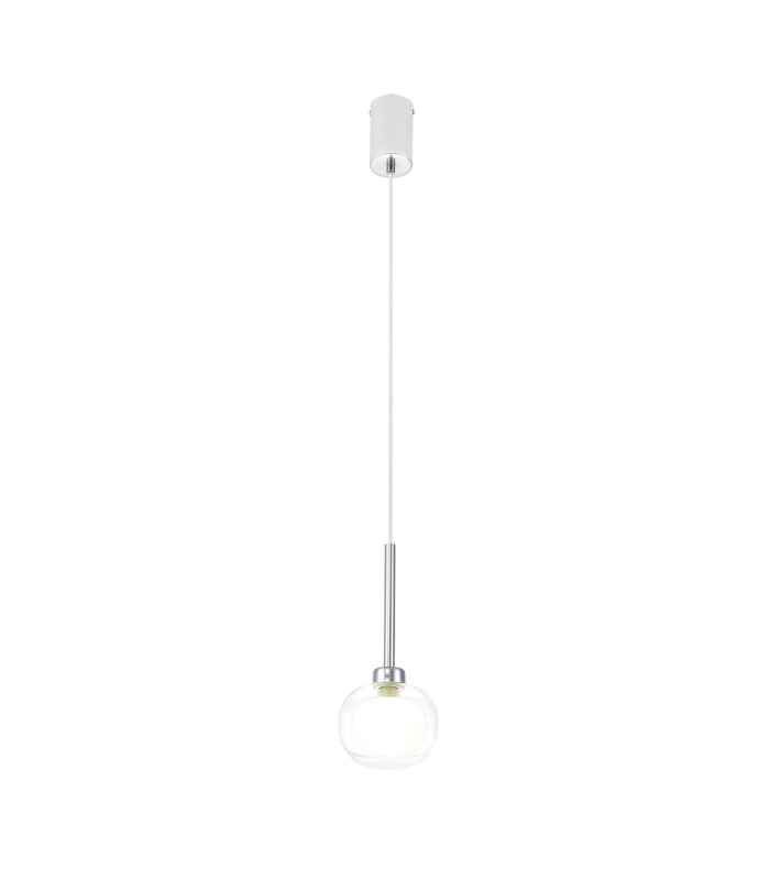 Baldwin 12cm Single Pendant 2m 1 x G9 Polished Chrome/Frosted/Clear Type M Shade-4