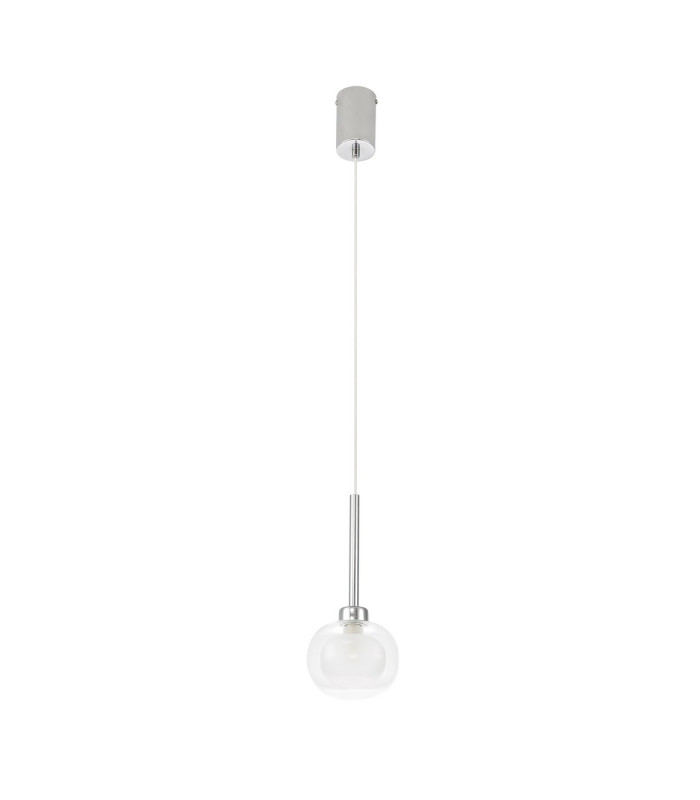 Baldwin 12cm Single Pendant 2m 1 x G9 Polished Chrome/Frosted/Clear Type M Shade-5