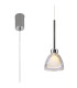 Baldwin 12cm 2m Single Pendant Curved Cone Glass (U) 1 Light G9 Polished Chrome/Iridescent/Opal-1