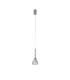 Baldwin 12cm 2m Single Pendant Curved Cone Glass (U) 1 Light G9 Polished Chrome/Iridescent/Opal-5