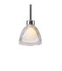 Baldwin 12cm 2m Single Pendant Curved Cone Glass (U) 1 Light G9 Polished Chrome/Iridescent/Opal-6