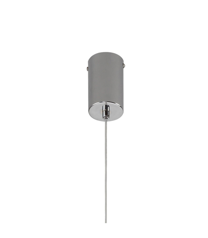 Baldwin 12cm 2m Single Pendant Curved Cone Glass (U) 1 Light G9 Polished Chrome/Iridescent/Opal-8