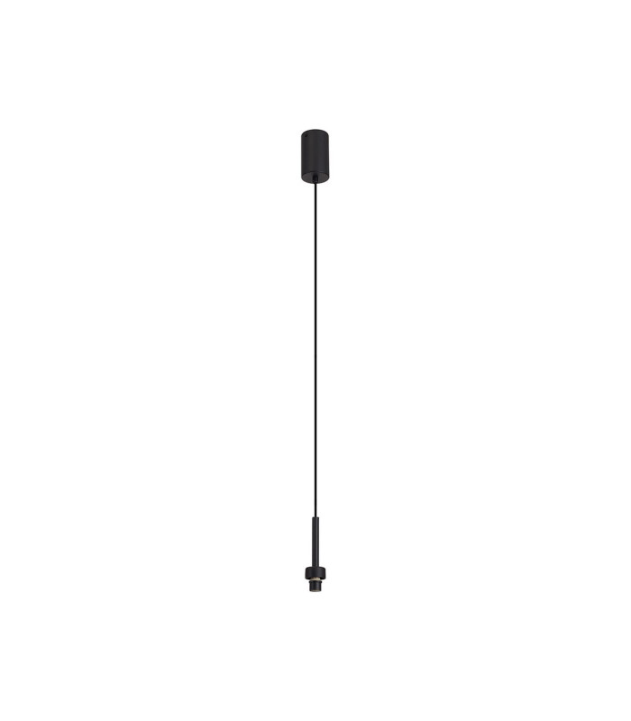 Baldwin 12cm 2m Single Pendant Curved Cone Glass (U) 1 Light G9 Satin Black/Iridescent/Opal-6