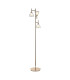 Baldwin Floor Lamp Curved Cone Glass (U) 3 Light G9 French Gold/Iridescent/Opal-1