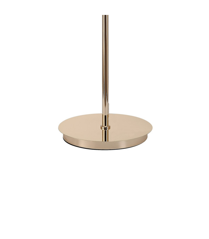 Baldwin Floor Lamp Curved Cone Glass (U) 3 Light G9 French Gold/Iridescent/Opal-6