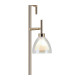Baldwin Floor Lamp Curved Cone Glass (U) 3 Light G9 French Gold/Iridescent/Opal-7