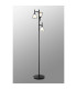 Baldwin Floor Lamp Curved Cone Glass (U) 3 Light G9 Satin Black/Iridescent/Opal-3
