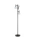 Baldwin Floor Lamp Curved Cone Glass (U) 3 Light G9 Satin Black/Iridescent/Opal-4
