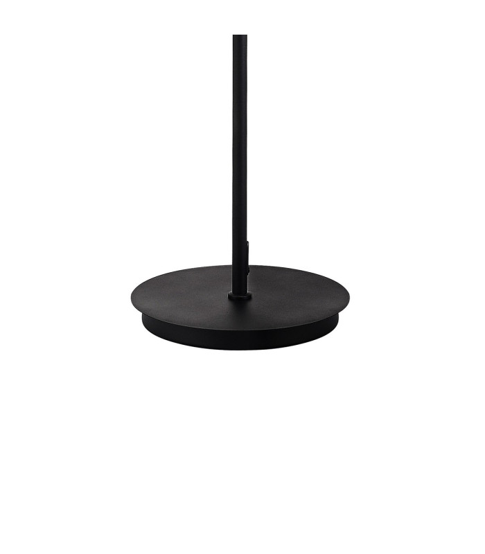 Baldwin Floor Lamp Curved Cone Glass (U) 3 Light G9 Satin Black/Iridescent/Opal-6