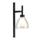 Baldwin Floor Lamp Curved Cone Glass (U) 3 Light G9 Satin Black/Iridescent/Opal-7