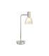Baldwin Reader Table Lamp Curved Cone Glass (U) 1 Light G9 Polished Chrome/Iridescent/Opal-1