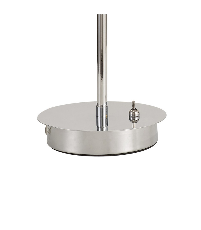 Baldwin Reader Table Lamp Curved Cone Glass (U) 1 Light G9 Polished Chrome/Iridescent/Opal-5