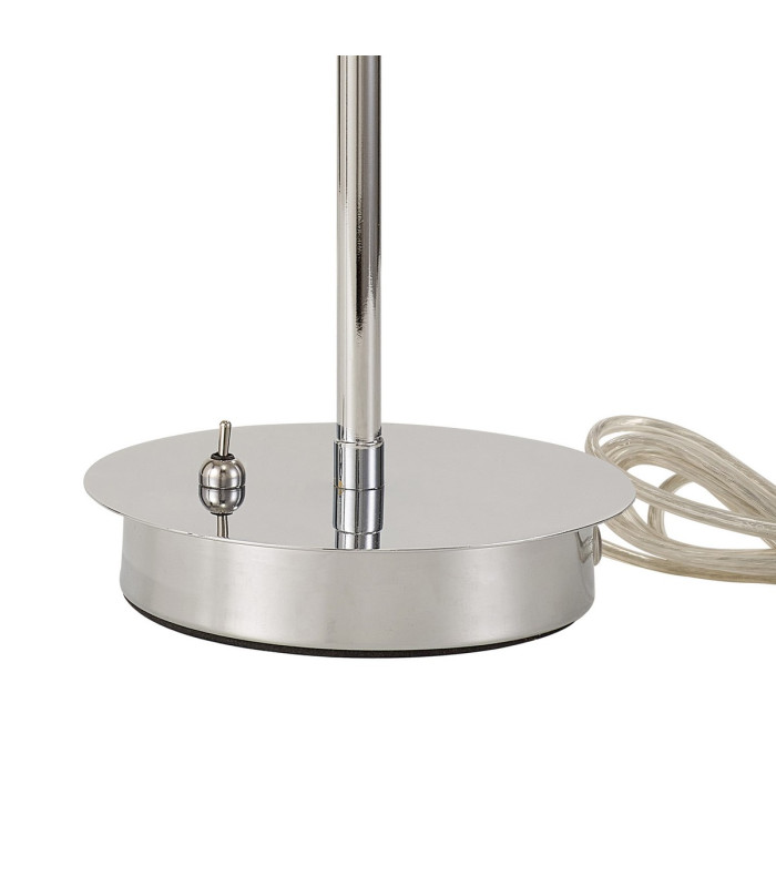Baldwin Reader Table Lamp Curved Cone Glass (U) 1 Light G9 Polished Chrome/Iridescent/Opal-9