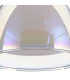 Baldwin Reader Table Lamp Curved Cone Glass (U) 1 Light G9 Polished Chrome/Iridescent/Opal-12