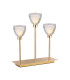 Baldwin Rectangular Table Lamp Touch Switch Curved Cone Glass (U) 3 Light G9 French Gold/Iridescent/Opal-1