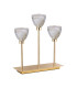Baldwin Rectangular Table Lamp Touch Switch Curved Cone Glass (U) 3 Light G9 French Gold/Iridescent/Opal-4