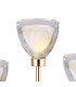 Baldwin Rectangular Table Lamp Touch Switch Curved Cone Glass (U) 3 Light G9 French Gold/Iridescent/Opal-5