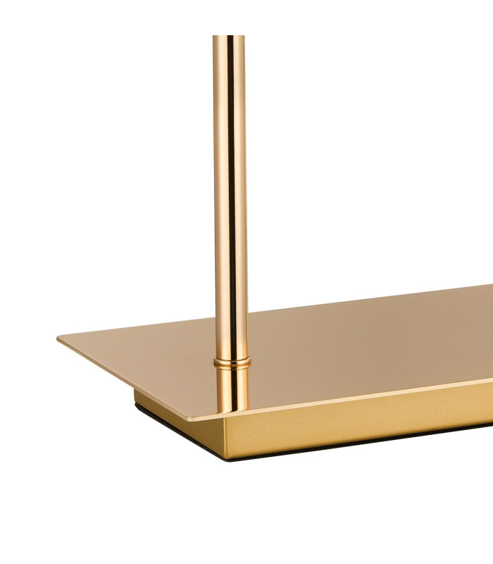 Baldwin Rectangular Table Lamp Touch Switch Curved Cone Glass (U) 3 Light G9 French Gold/Iridescent/Opal-6