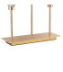 Baldwin Rectangular Table Lamp Touch Switch Curved Cone Glass (U) 3 Light G9 French Gold/Iridescent/Opal-7