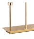 Baldwin Rectangular Table Lamp Touch Switch Curved Cone Glass (U) 3 Light G9 French Gold/Iridescent/Opal-8