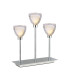 Baldwin Rectangular Table Lamp Touch Switch Curved Cone Glass (U) 3 Light G9 Polished Chrome/Iridescent/Opal-1