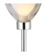 Baldwin Rectangular Table Lamp Touch Switch Curved Cone Glass (U) 3 Light G9 Polished Chrome/Iridescent/Opal-7