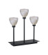 Baldwin Rectangular Table Lamp Touch Switch Curved Cone Glass (U) 3 Light G9 Satin Black/Iridescent/Opal-4