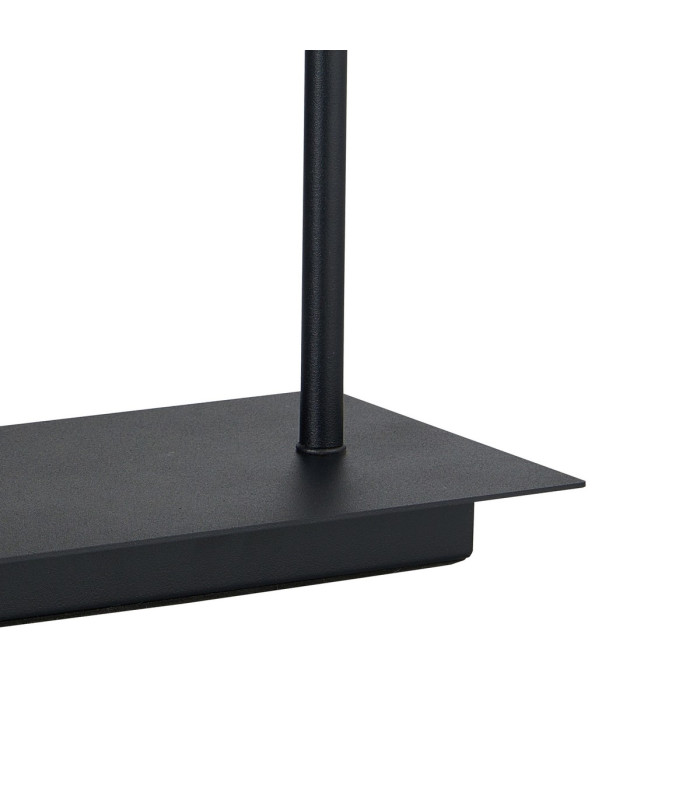 Baldwin Rectangular Table Lamp Touch Switch Curved Cone Glass (U) 3 Light G9 Satin Black/Iridescent/Opal-6
