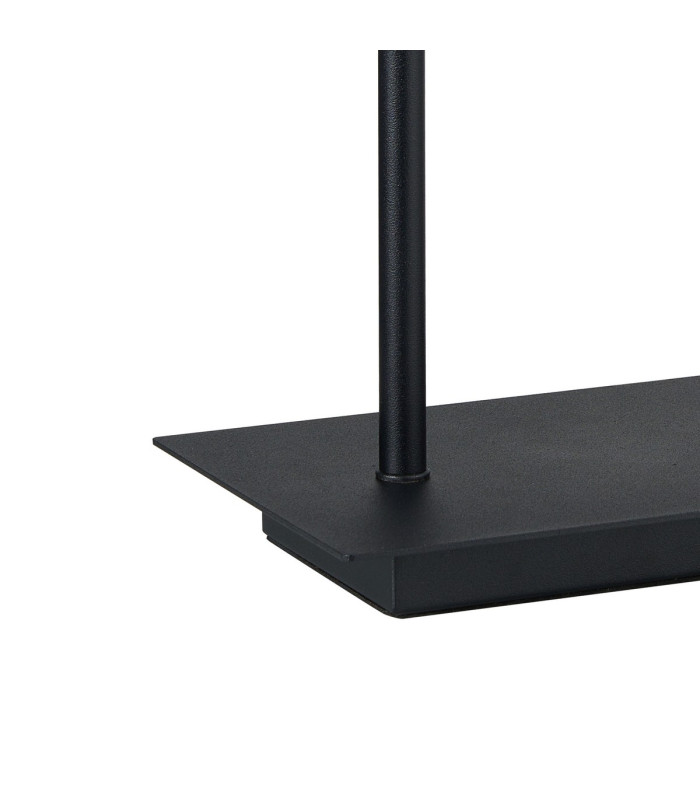 Baldwin Rectangular Table Lamp Touch Switch Curved Cone Glass (U) 3 Light G9 Satin Black/Iridescent/Opal-7