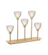 Baldwin Rectangular Table Lamp Touch Switch Curved Cone Glass (U) 5 Light G9 French Gold/Iridescent/Opal-1